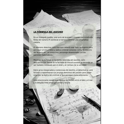 LA FÓRMULA DEL ASESINO - Libro de tapa blanda Contraportada