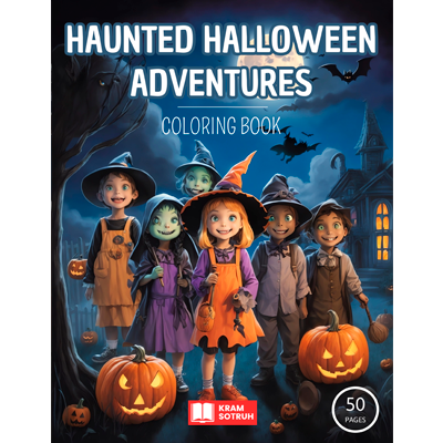 Haunted Halloween Adventures: Coloring book for adults and kids: Halloween Coloring Pages That Are Relaxing and Fun. Trick or Treat!